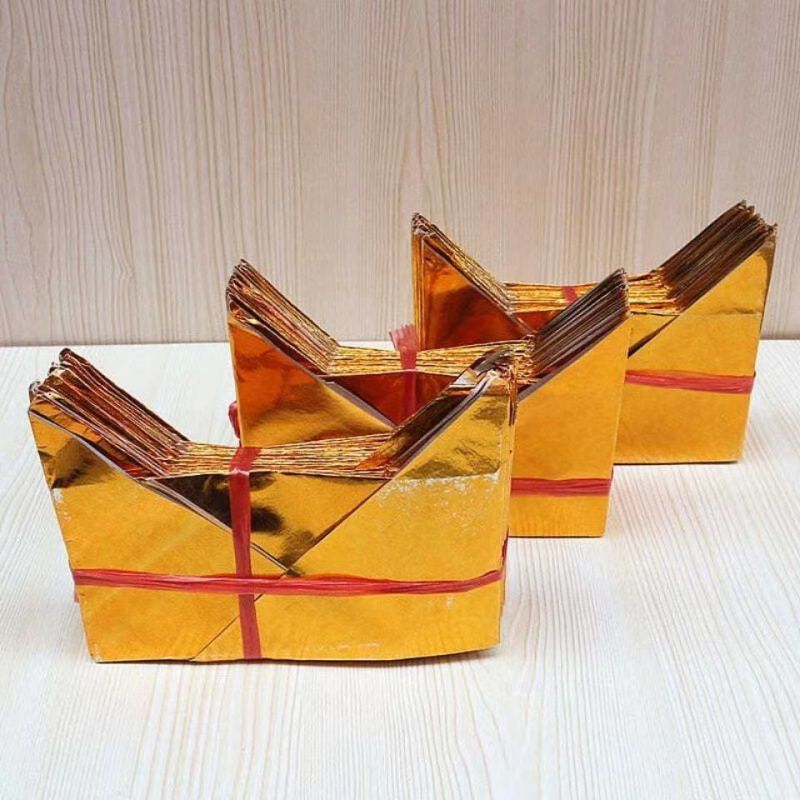 马蹄金纯手工叠的,供神佛专用官帽宝半成品批发