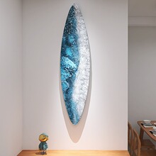 砂岩装饰画手绘3d立体画玄关肌理画纯手绘油画侘寂风挂画抽象日式