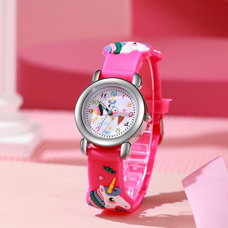 Factory Spot Low Price Direct Sales Children's Watch Boys Female Students 3d Cartoon Quartz Watch Foreign Trade Watch