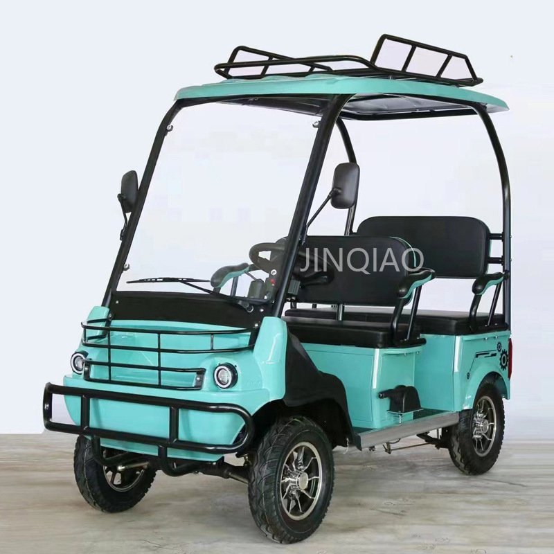 金巧游乐园动物园亲子代步车方向盘电动四轮车景区观光游览休闲车