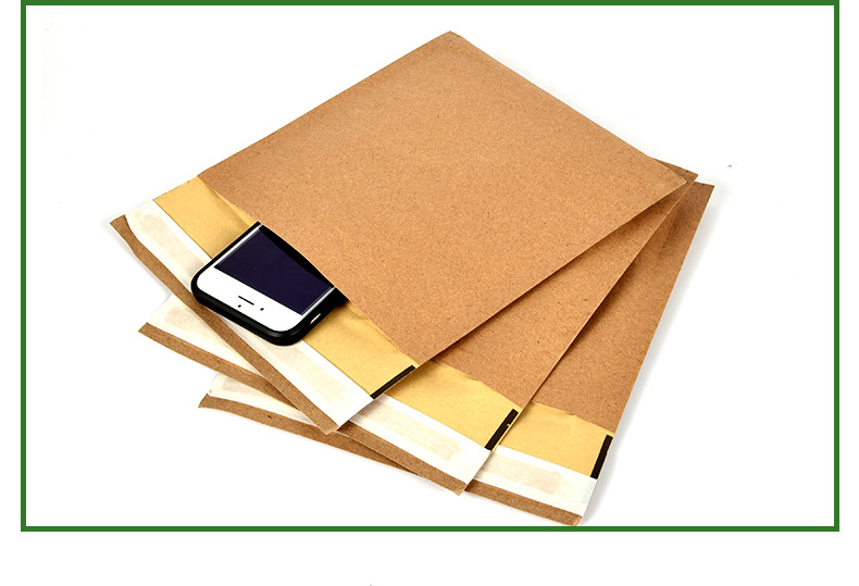 牛皮纸快递信封袋内衬蜂窝纸缓冲包装袋可降解环保纸质快递打包袋