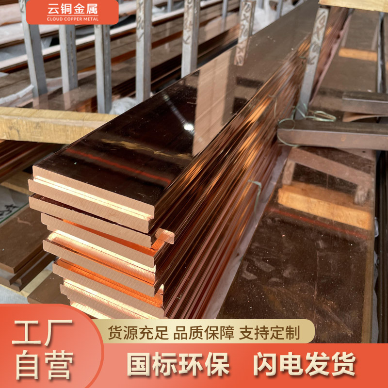 国标环保T2紫铜排 3*30 4*40 5*50接地紫铜排 卷排C1100 镀锡铜排
