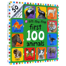First 100 Animals Lift-The-Flap100宝宝动物词汇图解词典书大开