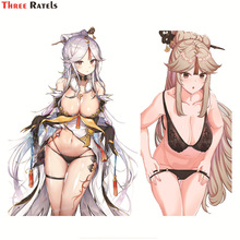 原神凝光 泳装图案贴纸二次元墙面海报车身贴卡贴 通用自粘