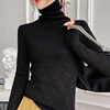 Worsted Merino Cardigan 100 Pure wool Twinkle Base coat High collar Self cultivation sweater