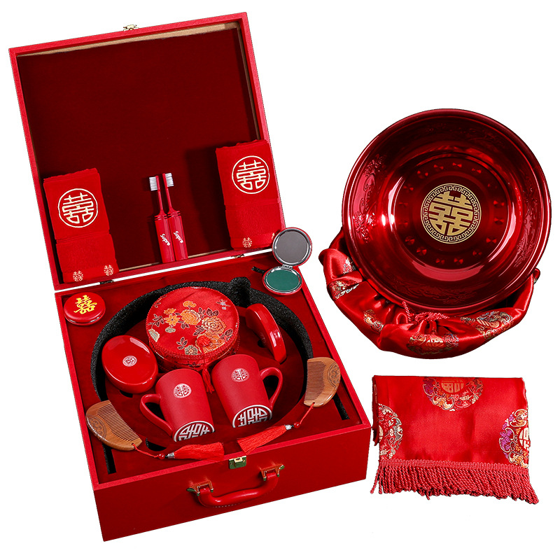 结婚女方陪嫁物品套装新娘嫁妆娘家婚礼新婚新人礼物婚庆用品大全