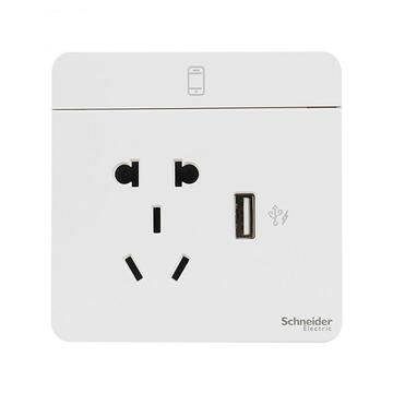 施耐德电气 开关插座 e8342610usb_we_c1