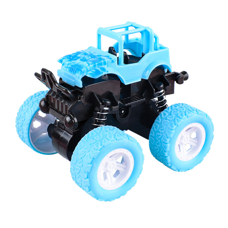 Cross-Border Tiktok Children's Toy Four-Wheel Drive Inertia Stunt off-Road Vehicle Model Boy Toy Car Stall Toy Wholesale