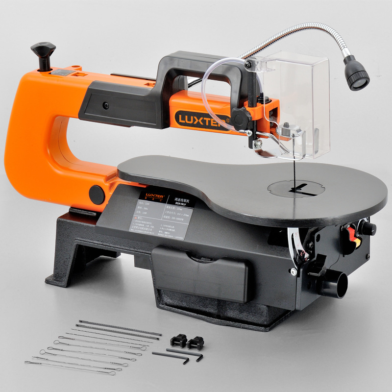 电动曲线锯台式拉花锯木工线锯机钢丝锯雕花机调速切割机