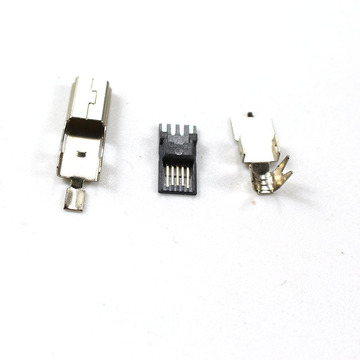 usbmini压线式公头 迷你 mini公头三件套对插式-阿里巴巴