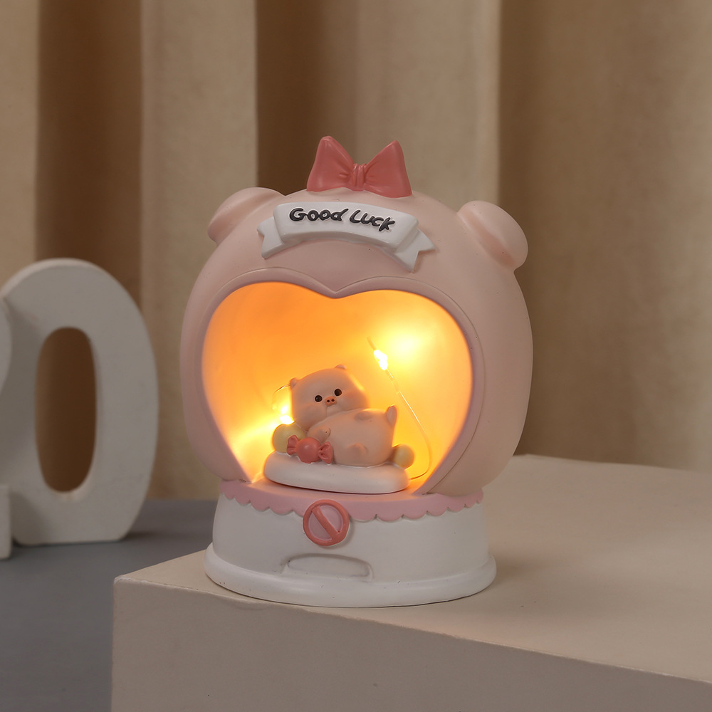 Christmas Gift Piggy Bank Doll Tianbaby Pig Series Cute Cartoon Resin Pencil Vase Decoration Wholesale