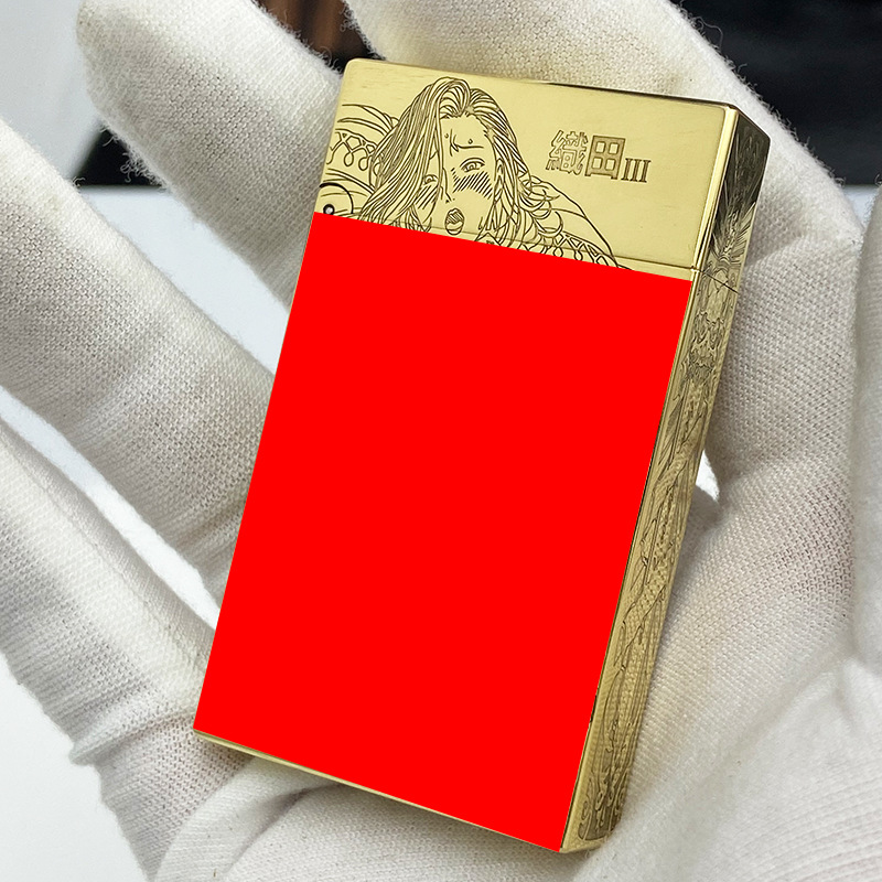 zorro佐罗朗声552三织田美女整铜雕刻纯铜钢音煤油打火机工厂批发