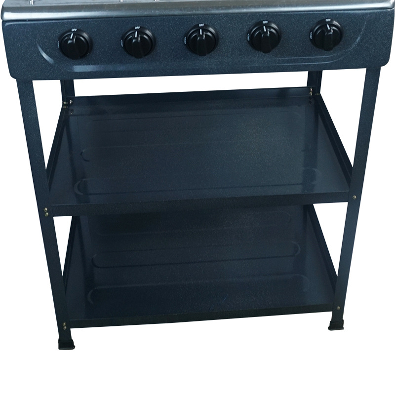 Foreign Trade Export Supply European-Style Gas Stove with Shelf Split High Five-Head Stove Desktop Stove with Lid