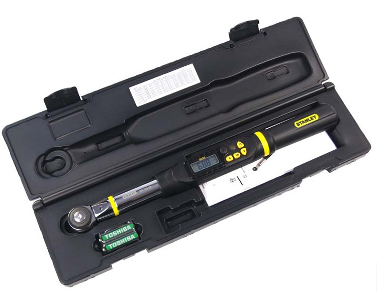 史丹利sd-200-22数显扭矩扳手10-200n.m可换头扭力扳手12.5mm系列