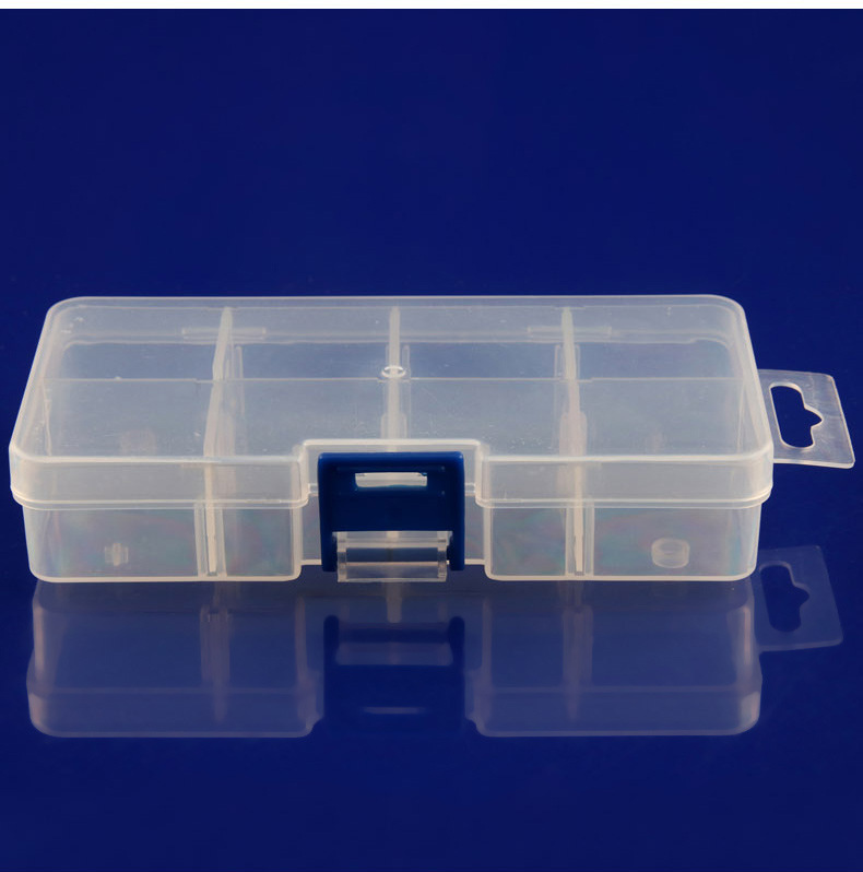 透明塑料螺丝收纳盒小格子五金配件电子零件样品工具储物盒子