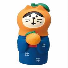 AZA3蜜柑橘子日式ZAKKA猫咪迷你装饰桌面摆件三毛猫拍照道具