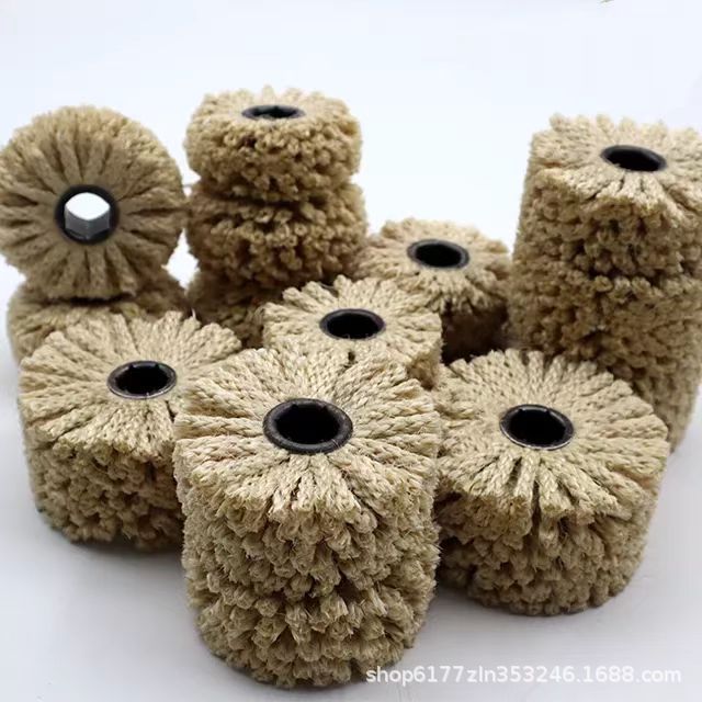 纤维剑麻铝合金碳钢木制品麻轮不锈钢铜麻轮抛光轮八股绳麻轮批发