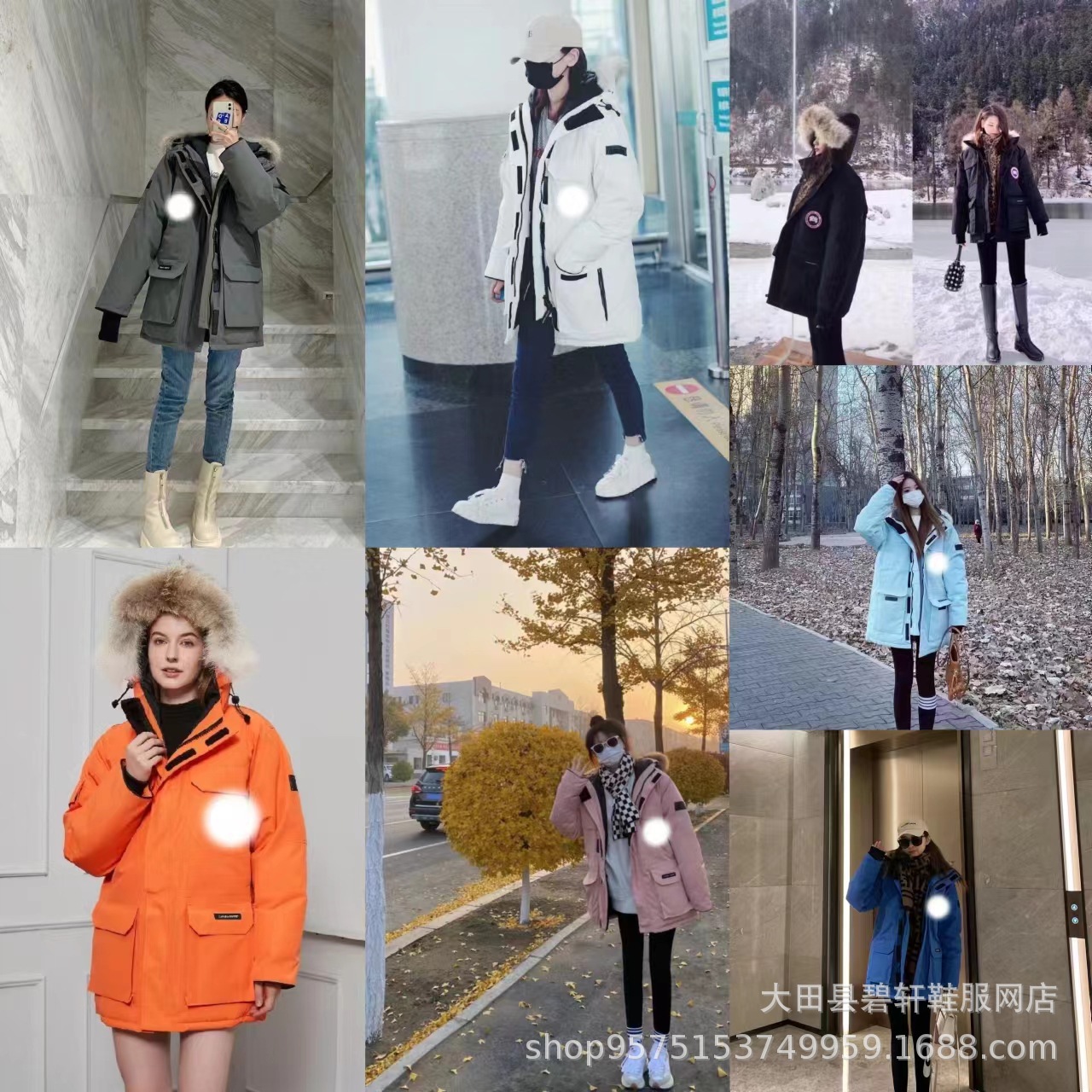 大鹅羽绒服加拿大08同款远征款石墨灰男女士长外套情侣派克羽绒服