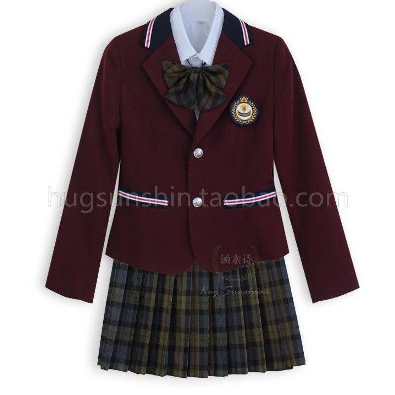 英伦学院风女校服西装套装班服 女校服套装j-k制服套装软妹子高中