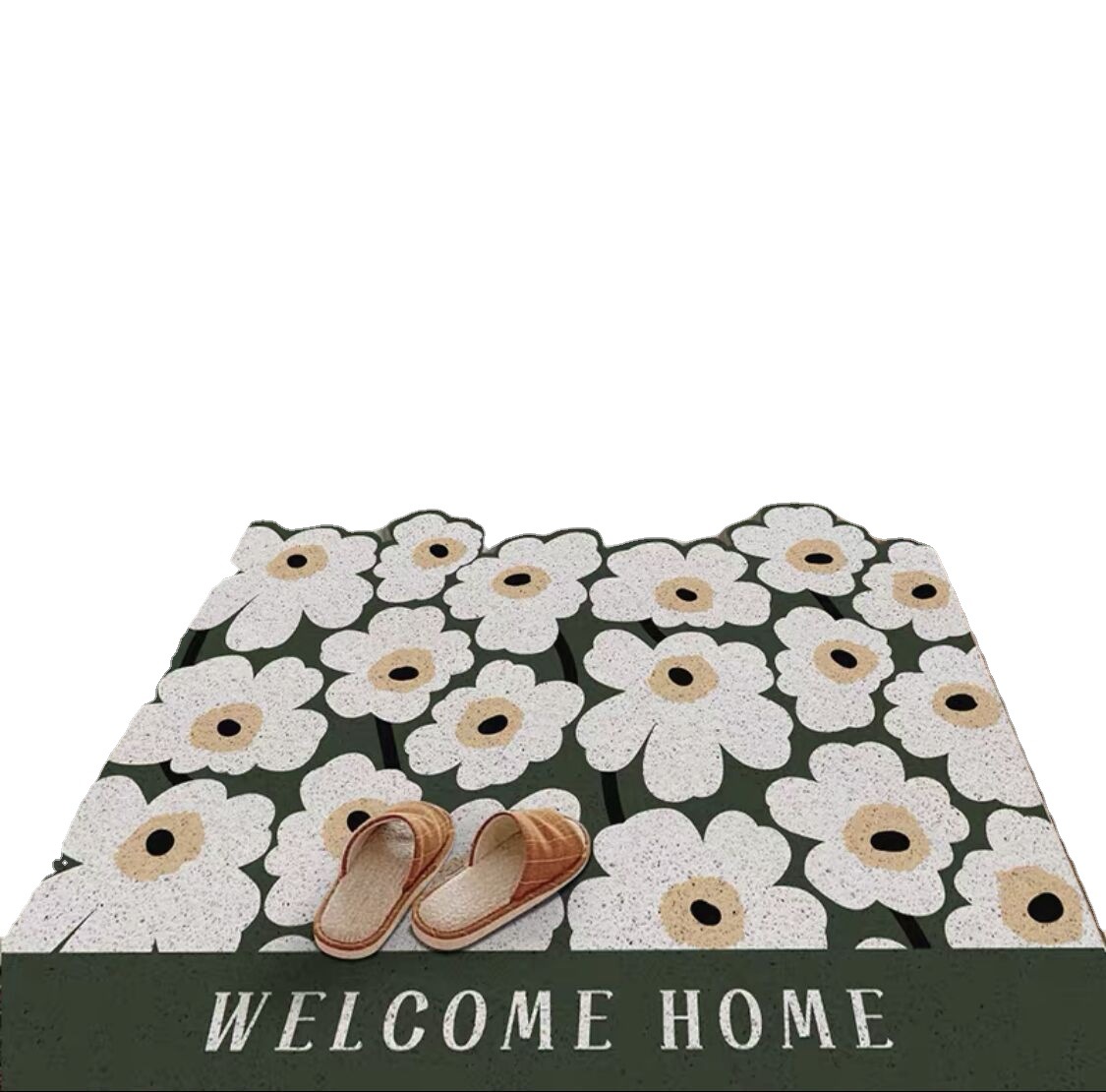 Home PVC Loop Floor Mat Fresh Furnishings Room Entrance Door Mat Soft Absorbent Wear-Resistant Dirt-Resistant Can Be Cut in Stock Wholesale