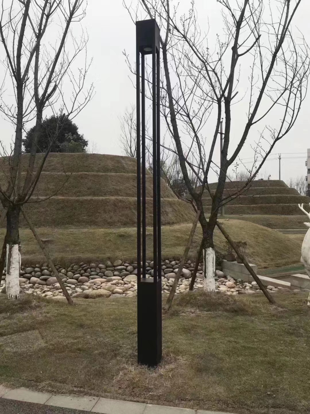 室外照明led四方庭院灯仿古景观灯批发欧式型材铝防水小区路灯