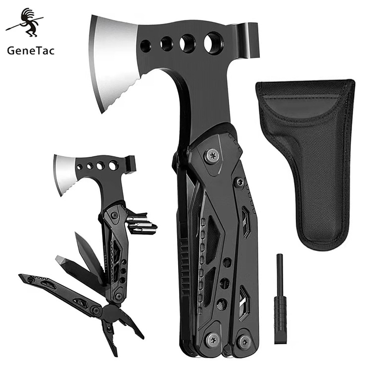 Outdoor Camping Multi-Function Axe 048 Portable Folding Firestone Combination Emergency Life-Saving Multi-Purpose Axe Hammer