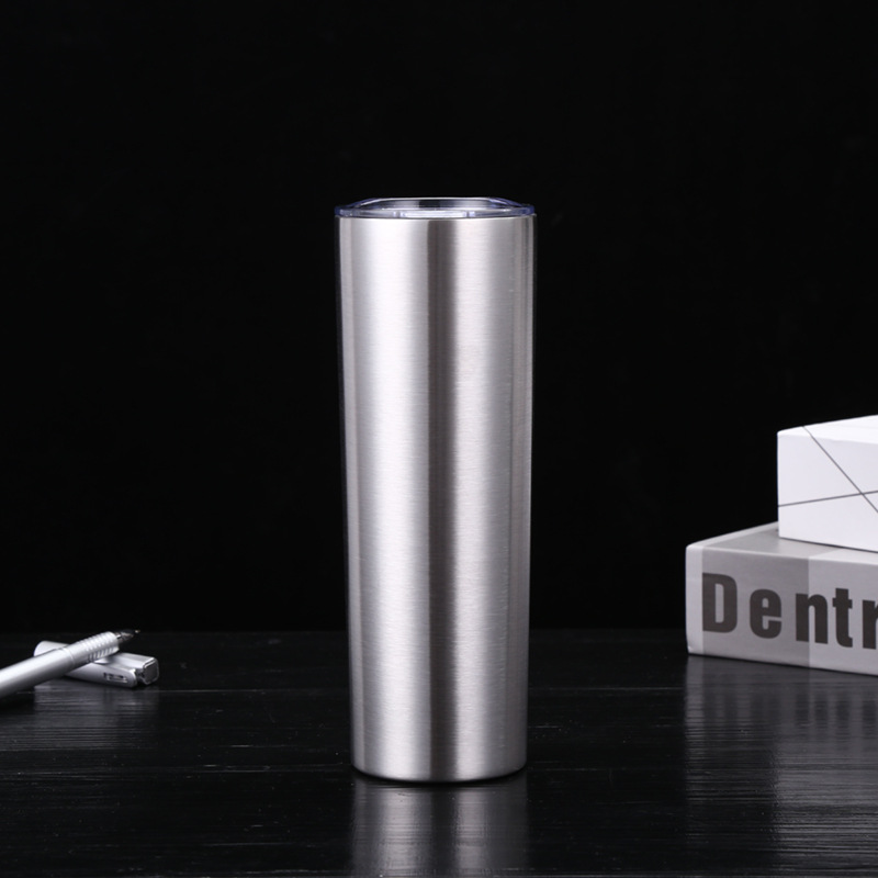 20Oz Stainless Steel Cup Sublimation Tumbler Double Layer Straight Insulated Straw Cup Transfer Coating 30Oz Cup