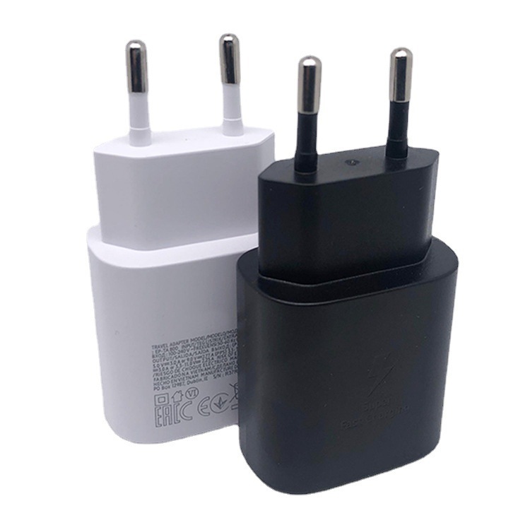 25w pd快充充电器适用于三星note10 s20欧规快充充电头 ep-ta800