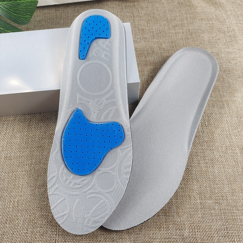 春秋冬跑步防臭鞋垫加厚灰色减震海玻璃男女打球踢球运动鞋垫吸汗