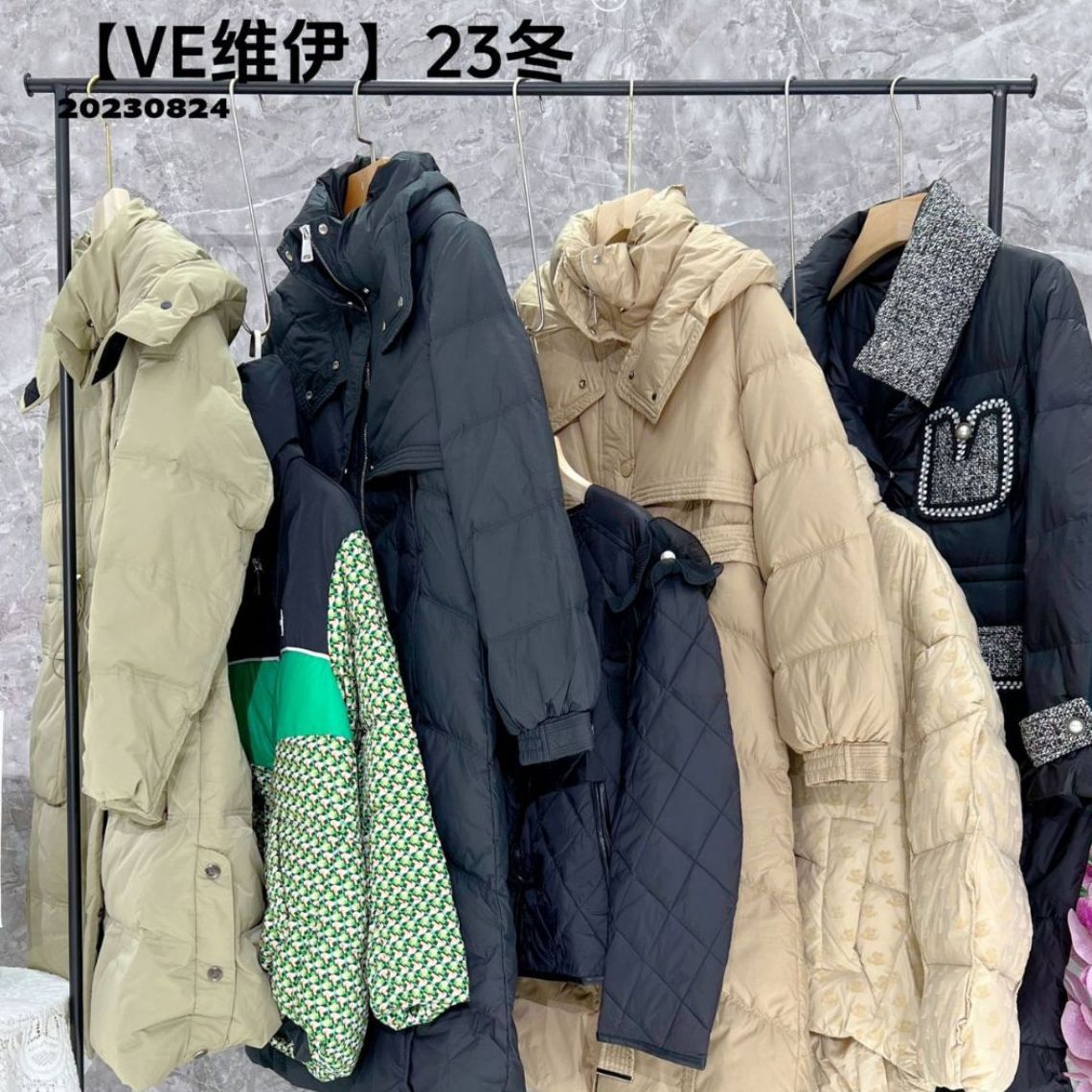 ve维伊23冬季韩国羽绒服白鸭绒潮牌新款加厚外套撤柜品牌女装杂款