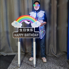 朱正廷演唱会软灯牌荧光手幅发光可折叠应援灯牌应援物手灯发箍