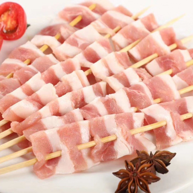 烧烤食材五花肉大串油炸半成品铁板猪肉串商用户外商用