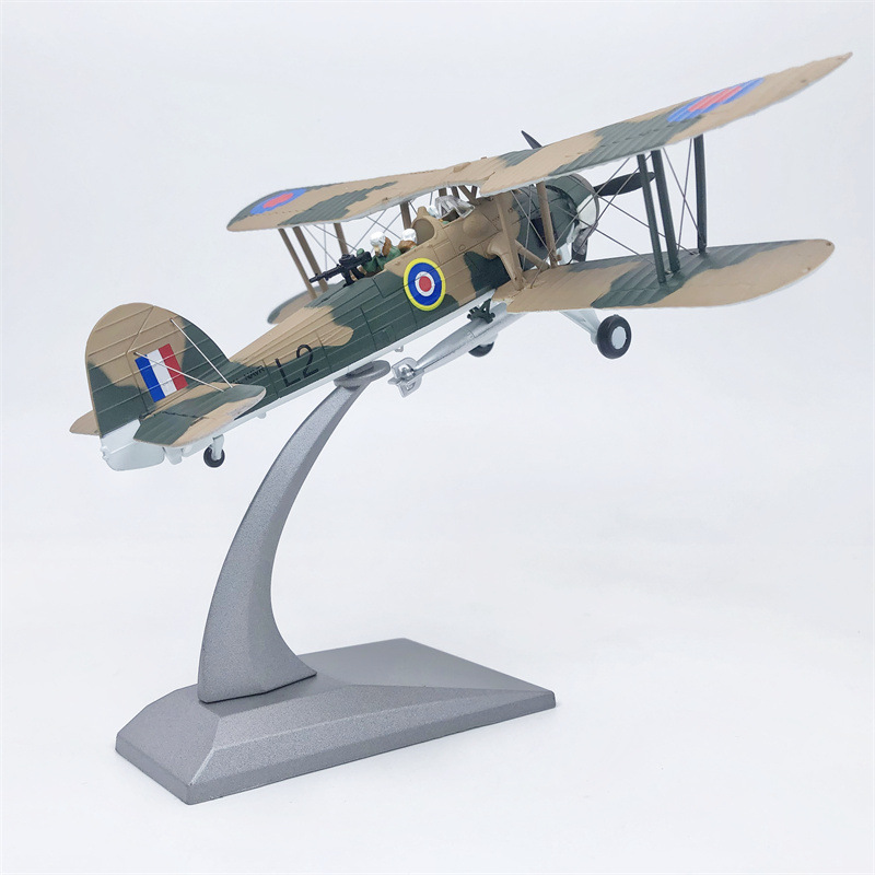 1:72一战德国三翼飞机福克dr--1红男爵号 仿真合金战斗机模型收藏