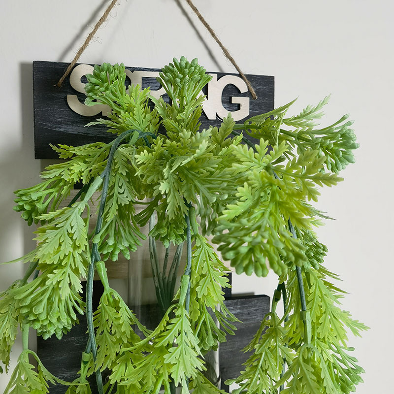 厂家现货批发仿真藤条铁指兰壁挂植物假叶条装饰喷色配墙材植物