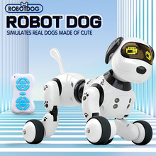 跨境亚马逊电动唱歌玩具狗智能感应仿生机器狗儿童益智编程宠物狗