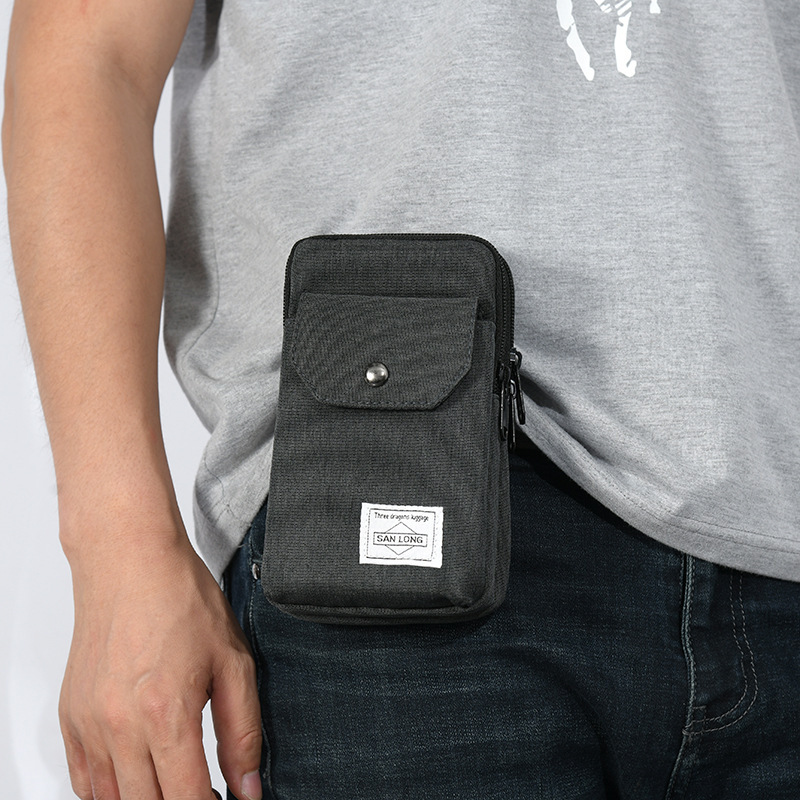 New Mobile Phone Waist Bag Multi-Functional Solid Color Crossbody Single Shoulder Mini Pouch Portable Belt Mobile Phone Bag Wholesale