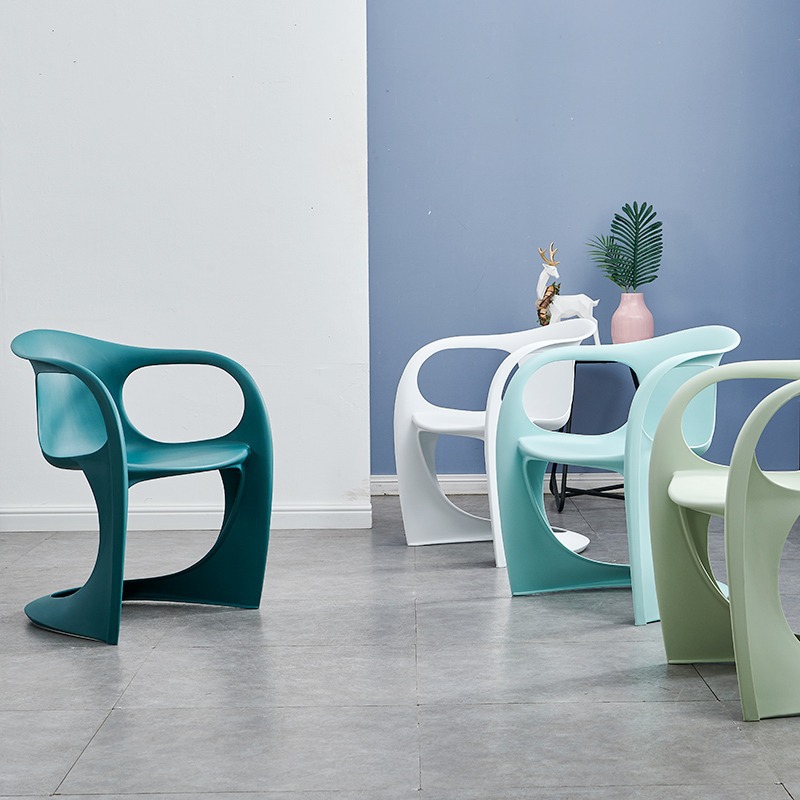 飘带椅北欧简约设计师时尚阳台休闲椅扶手咖啡厅休息区会客洽谈椅