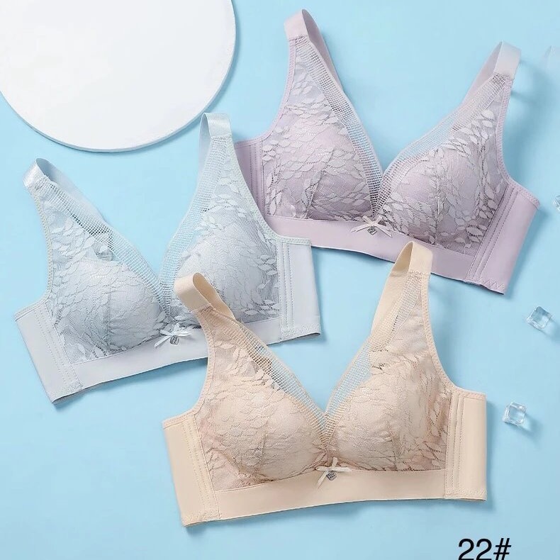 人参22#唯美蕾丝文胸尾货人参温感薄bc杯聚拢提拉上托内衣批发促
