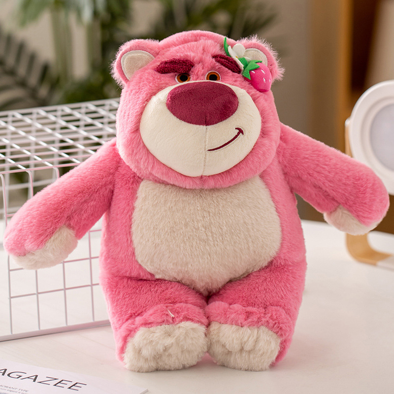 华旺草莓熊公仔毛绒玩具迪士尼正版香味泰迪熊玩偶玩具总动员娃娃