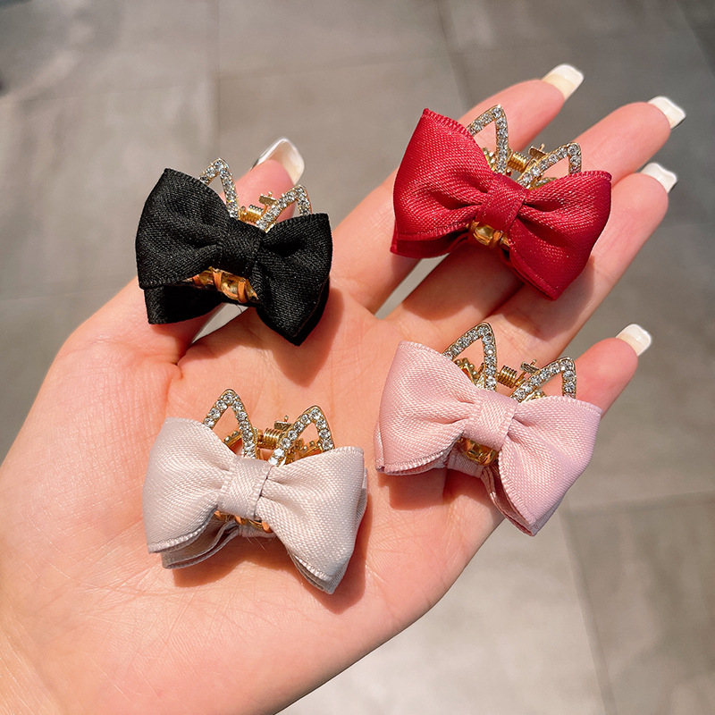 Little Girl Double-Sided Bow Barrettes Internet Celebrity Same Cute Rabbit Ears Alloy Hairpin Children Head Clip Small Jaw Clip