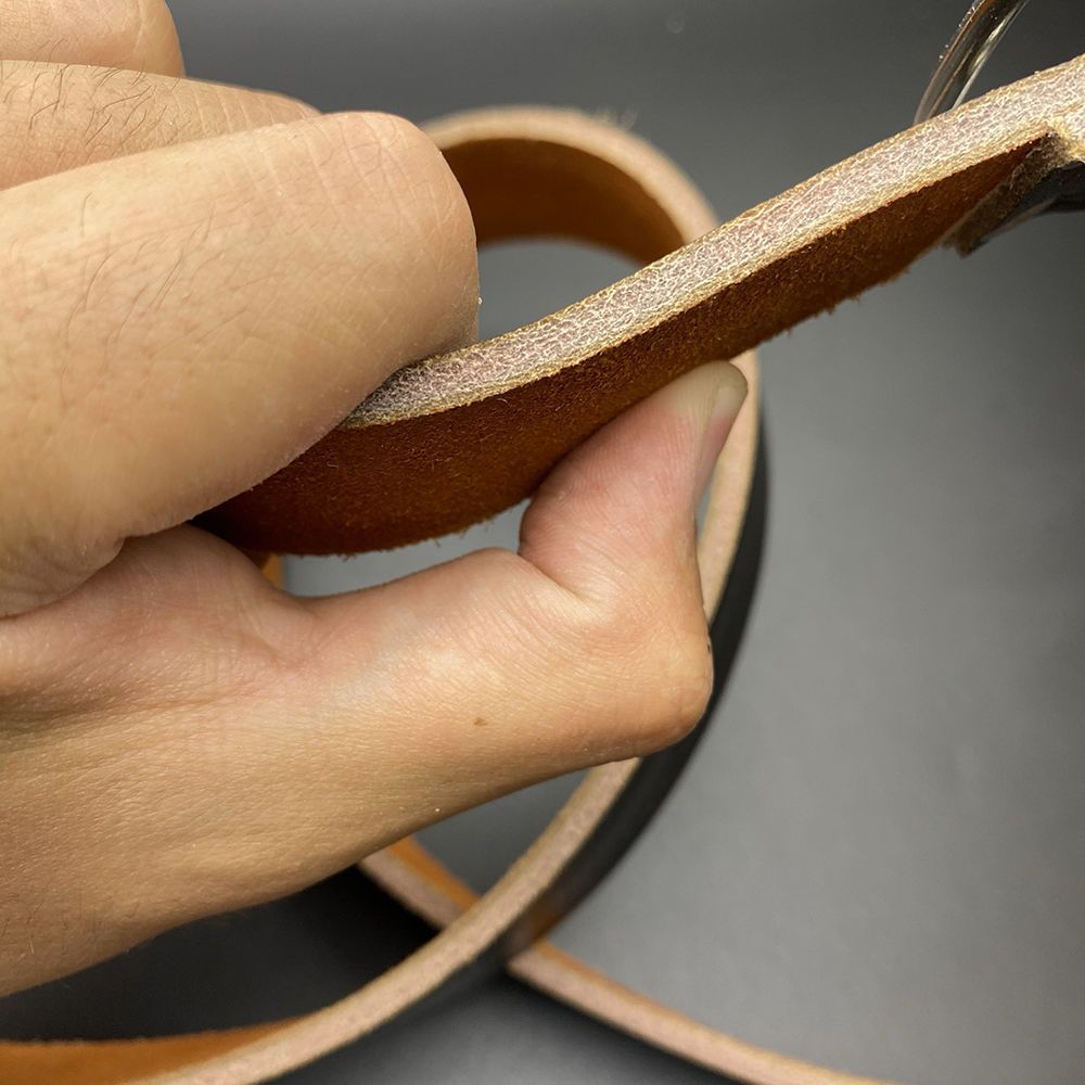 整张切割手工结实耐用老式牛皮腰带加厚纯牛皮电工皮带劳保裤带男