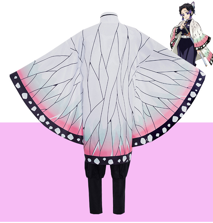 鬼灭之刃cos成人儿童蝴蝶忍cos全套羽织鬼杀队队服虫蛀cosplay装