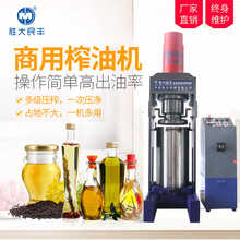 商用全自动大型液压油榨机 花生大豆菜籽榨油机 一体式油坊榨油机