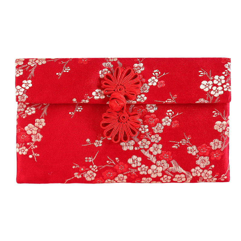 Wedding Fabric Red Envelop Containing 10,000 Yuan Wedding Supplies Creative Chinese Style Retro Modified Red Envelope Wedding Supplies