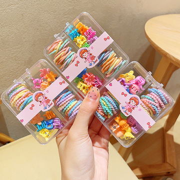 儿童皮筋宝宝小不伤发女孩橡皮筋发卡女扎头抓夹女童发夹发饰头绳