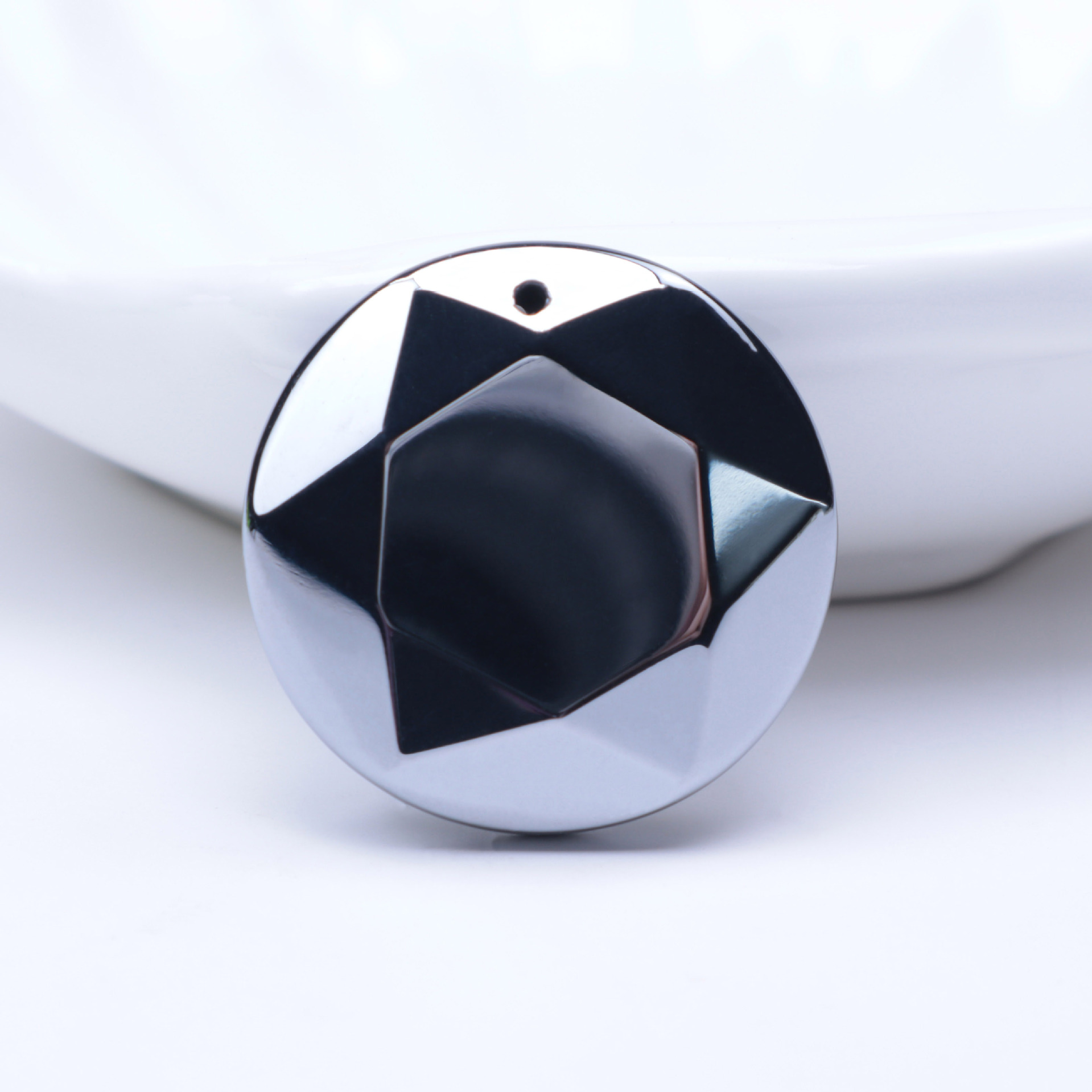 跨境日韩时尚天然能量石太赫兹六芒星形吊坠男女款太赫兹挂坠批发