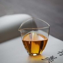 日式耐热玻璃公道杯家用加厚透明分茶器简约功夫茶具茶海公杯