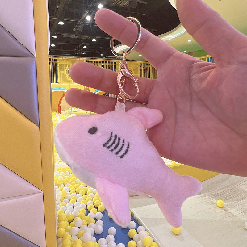 Cross-Border Toys Plush Cute Little Shark Keychain Doll Pendant Doll and Bag Ornaments Wedding Tossing Doll