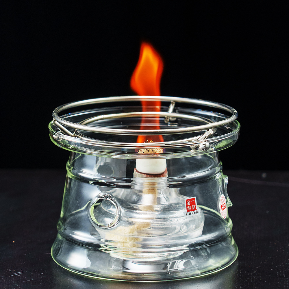 一屋窑酒精炉煮茶壶家用玻璃保温加热底座耐高温酒精灯户外煮茶炉
