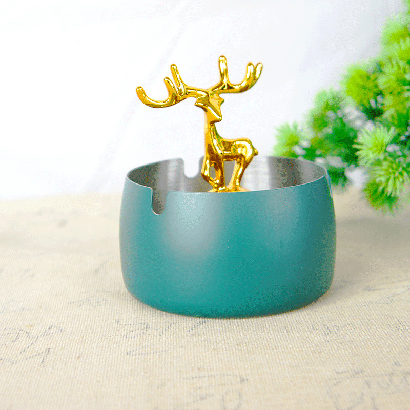 Special Offer Creative Stainless Steel Antlers Ashtray Home Supplies Export Model Spot One Piece Dropshipping Gift Gift